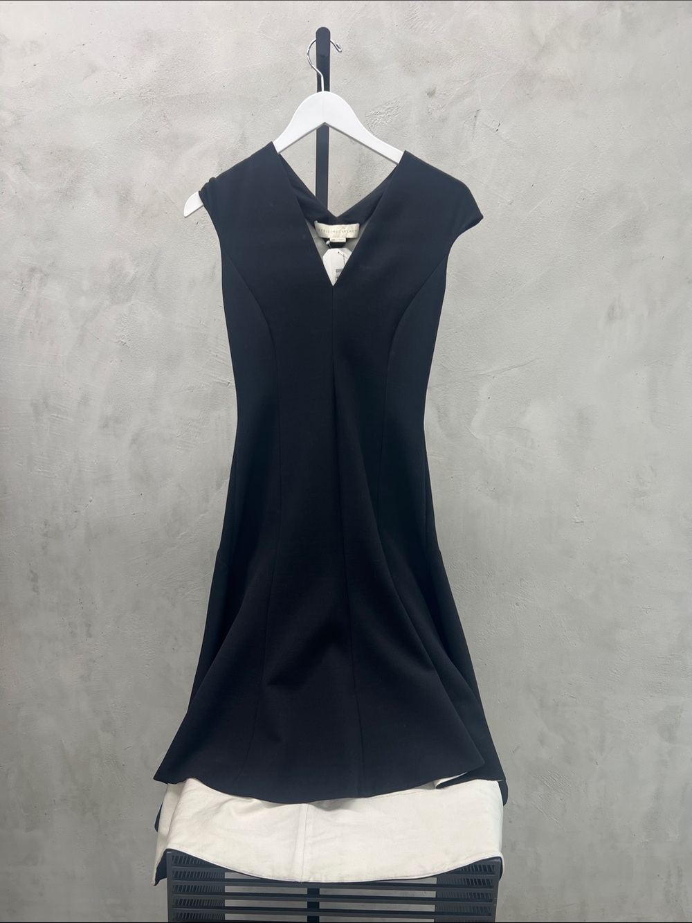 Stella McCartney Black V-Neck Midi Dress